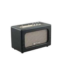 Gemini Sound GTR-100 Retro Bluetooth Portable Speaker, 30W Vintage Stereo , 5.0 Wireless Audio Speaker with Analog Knobs, AUX Input, 8 Hours Playtime, 30 Ft. Wireless Range for Home and Outdoor Use