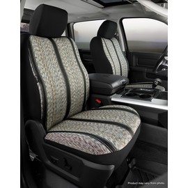 Fia TR48-26 BLACK Custom Fit Front Seat Cover Bucket Seats - Saddle Blanket, (Black)