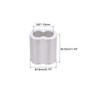 PATIKIL 3/8"/ 10mm Aluminum Crimping Loop Sleeves, 8Pcs Cable Crimp