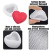 HDGSAFD 2 Herzförmige Silikonformen Und 1 Entformungsmesser, Backform, DIY-Ornamentform, Können