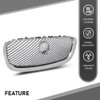 DOTCOM Front Upper Mesh Grille W/Emblem Compatible with Jaguar XF