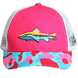 EDTREK Elite Youth Performance Mesh Hat - Boys Girls Hunting Hat and Fishing Hat (Pink - Pixies Camo)