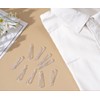 50PCS U Shape Clear Plastic Alligator Clips Shirt Folding Clips