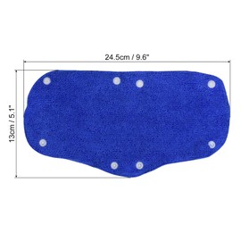 PATIKIL Hard Hat Sweat Band, 6 Pack Cotton Hard Hat Liner Sweatband Washable with Snap Button for Safety Helmet, Blue Gray Black