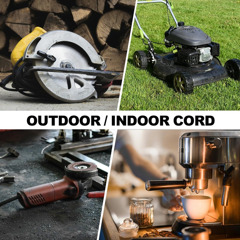 EP 6FT Green Outdoor Extension Cord, 16/3 SJTW Heavy Duty
