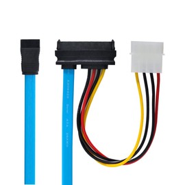 CY SAS Cable SFF-8482 SAS 29 Pin to SATA 22Pin Hard Disk Drive Raid Extension Cable with IDE 4Pin Power Port