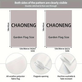 CHAONENG Cute Groundhog Happy Everyd Day Garden Flag Animal Decor Garden Flags Double Sided Outdoor Lawn Decoration for Home Party 12x18 Inch