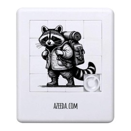 'Waschbär-Wanderer' Schiebepuzzle (PZ00028794)