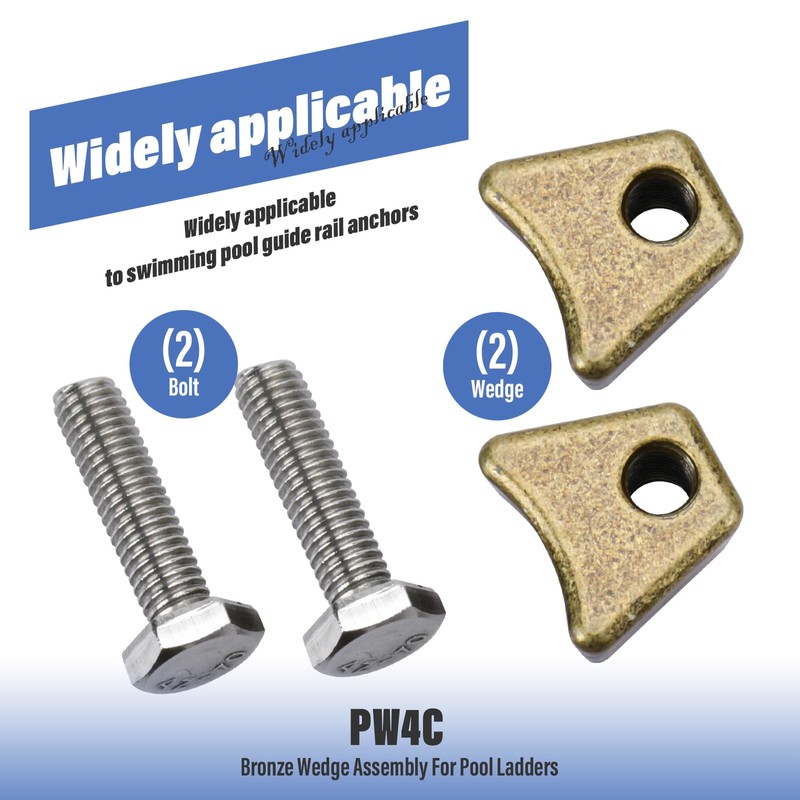 Pool Ladder Anchors Bronze Wedge Assembly, for PW-4C Perma 3",