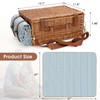 Picnic Cooler Basket Set for 2 Persons with Large Waterproof