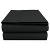 HOME ACE Black Flat Sheet King Size 254CM x 274CM,