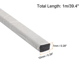 QUARKZMAN 1 x RF Faraday foam seal/conductive foam strip, 4 x 0.39 x 0.28 inches (100 mm x 10 mm x 7 mm) for sealing RF housings / RF shielding boxes