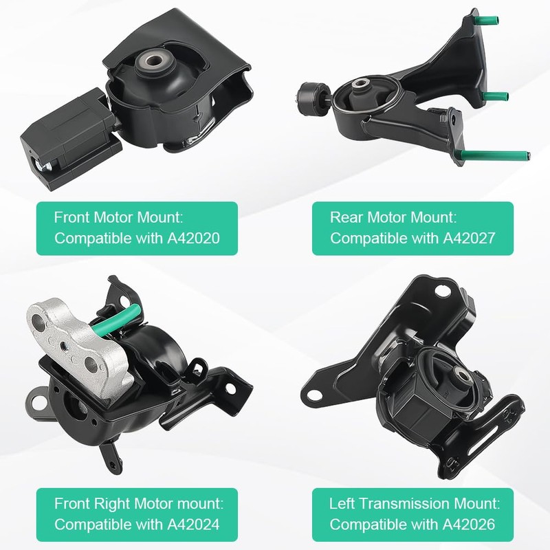 JDMON 4Pcs Engine Motor & Transmission Mount Kit Replacement for