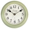 Acctim Fairford Radio Controlled Metal Wall Clock (Sage Green)