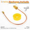 Gohantee Propane Regulator Copper Pigtail POL x 1/4' Inverted Male