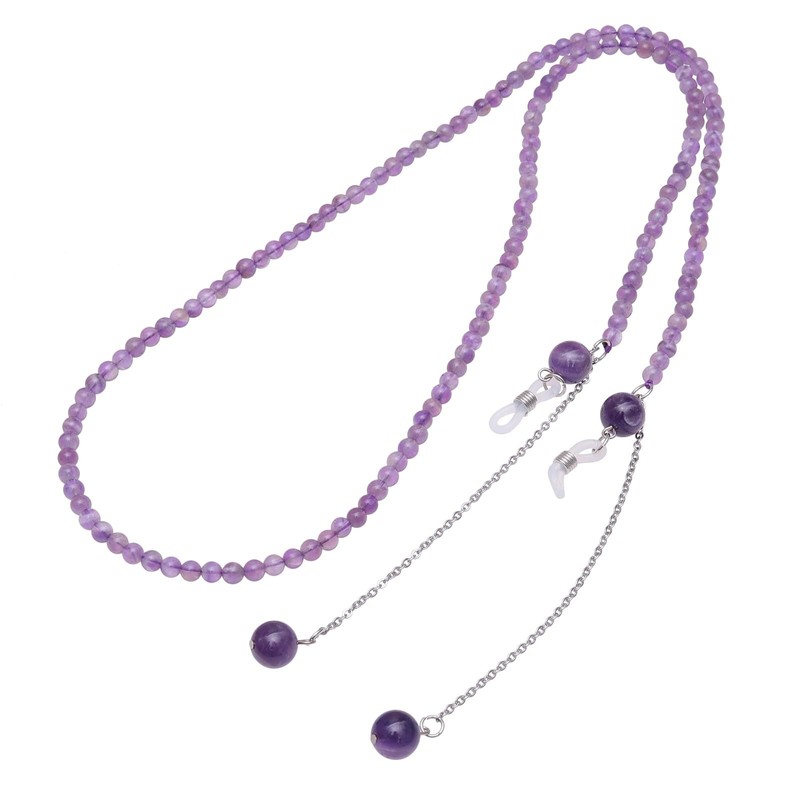 TUMBEELLUWA Healing Crystal Beaded Eyeglasses Chain Mask Lanyard Sunglasses String