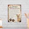 SHAWPRINT MY DOG'S RULES RETRO STYLE METAL TIN YORKSHIRE TERRIER