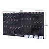 Pegboard Smith 48x24 Inch Black Metal Pegboard Kit for Wall