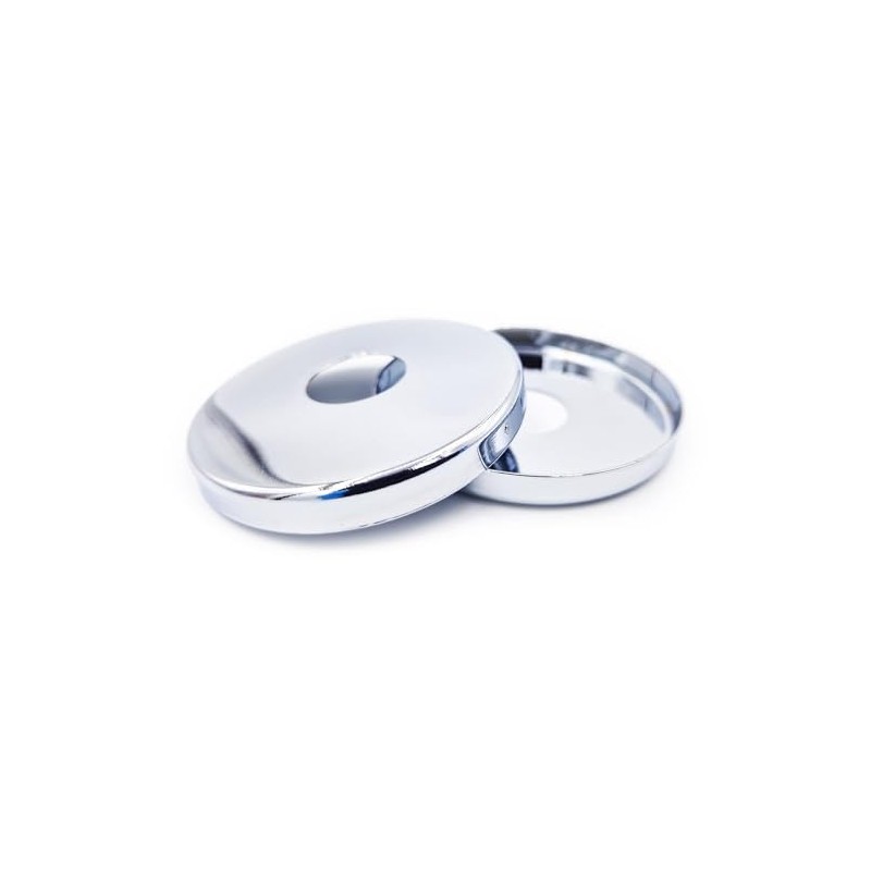 2 x 21mm G1/2 Chrome Tap Shower Pipe Cover High