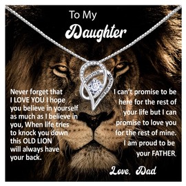 Daughter Necklace, Daughter Gifts from Father to Daughter, Dad to Daughter Gift, Birthday Gift for Daughter