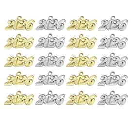 FRUTA 20pcs 2026 Charm Jewelry Making Kit for Handcraft Work Graduation Tassel DIY Beads, Gold and Silver