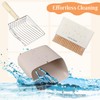 SiliFine Cat Litter Scooper Kit Wooden Handle Metal Cat Litter