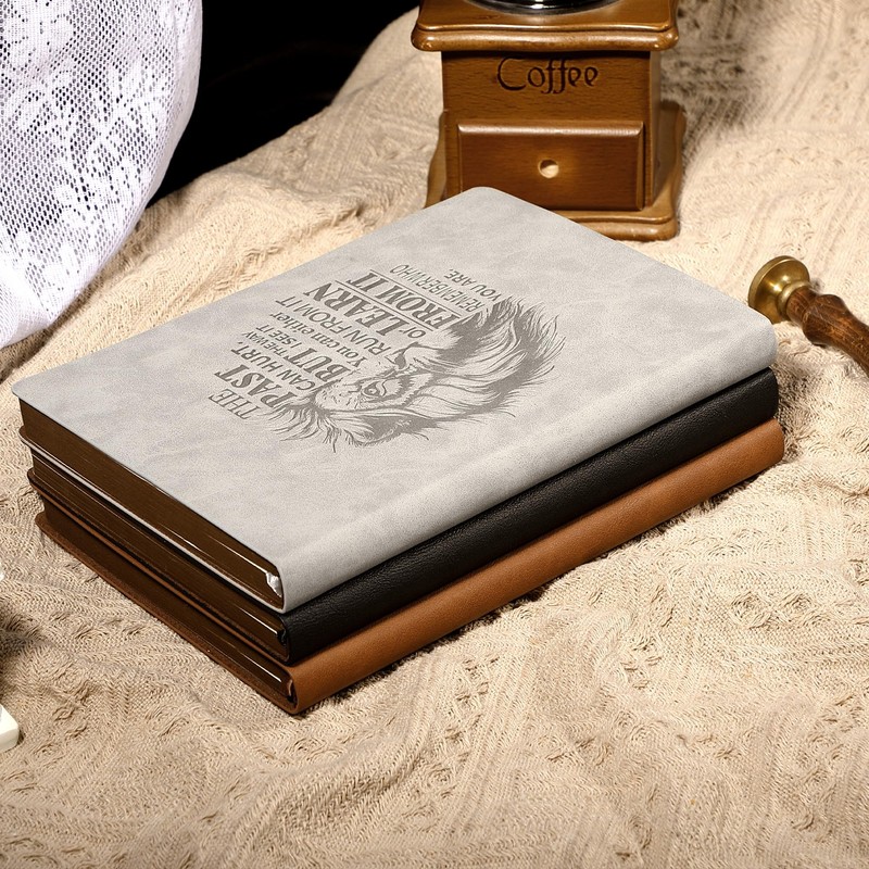 CAGIE Leather Journal for Men Soft Cover 256 Pages Lined
