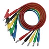 CZJZDZ 5pcs Banana Plug to Alligator Clip Test Lead Cable