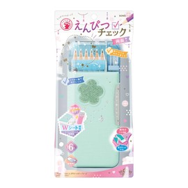 Sonic Pencil Case, Pencil Case, Double-Sided Writing Brush, Lame Prique, Uka Sapo, Lianatiara, Green FD-1046-G