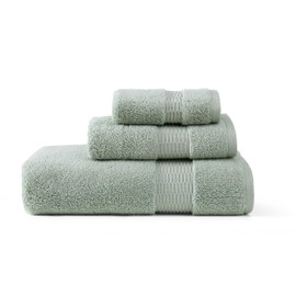 Tommy Bahama - Bath Towels Set, Soft & Highly Absorbent Cotton, Low Linting & Fade Resistant Bathroom Essentials (Long Branch Green, 3-Piece)