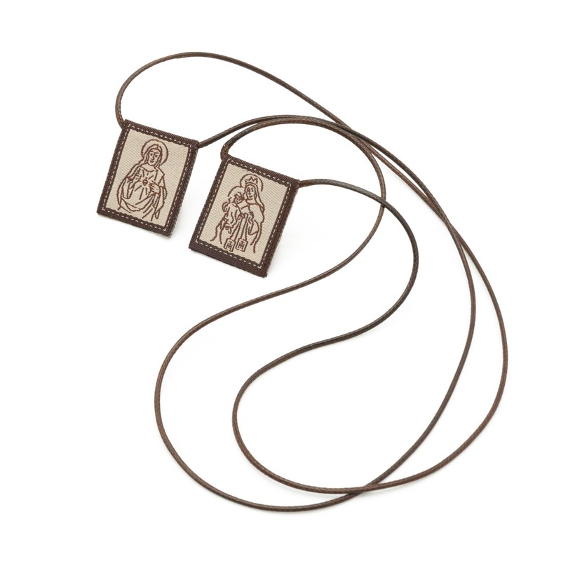 Intercession Mt Carmel Wool Scapular (Small)