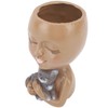 Funny Face Planter Pot Girl Head Planter Innovative Decorate Resin