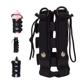 Tactical Bottle Holder, Tactical Bottle Holder for Backpacks, Military Water Bottle Bag, Water Bottle Bag, Adjustable Width, Drawstring Water Bottle Holder, for Camping, Hiking, Outdoor Sports