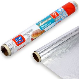 Ravi Breakfast and Baking Aluminium Foil Roll Pressed, Length 1000 cm, Aluminium, Multi-Colour, One Size