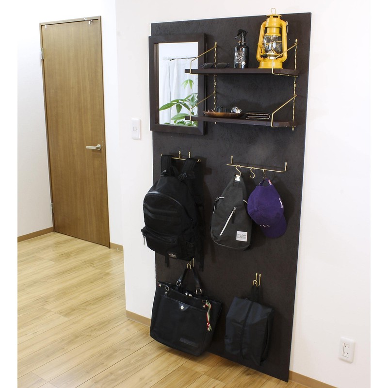 Wake Industry Kabette Wall Storage Backpack Hook, Black