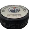 Edmonton Oilers Puck - Established Silver Medallion