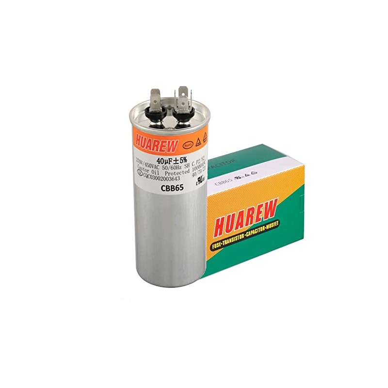 40 uF MFD ±5% 370V /450 V CA CBB65 Condensador