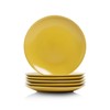10 Strawberry Street Wazee Matte Coupe Dinnerware, Salad Plate, Yellow,
