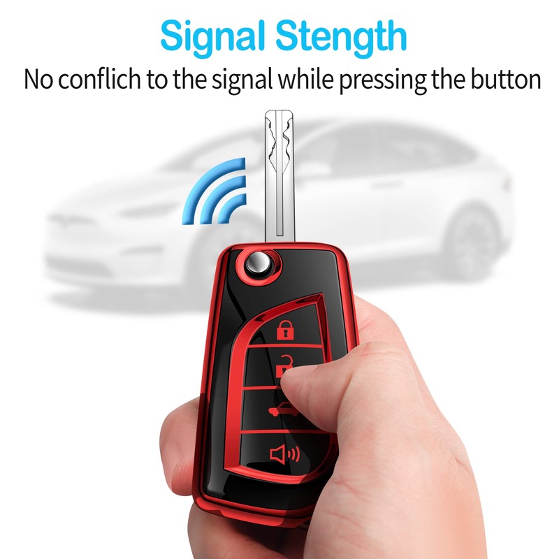 Tukellen for Toyota Key Fob Cover Special Soft TPU Key