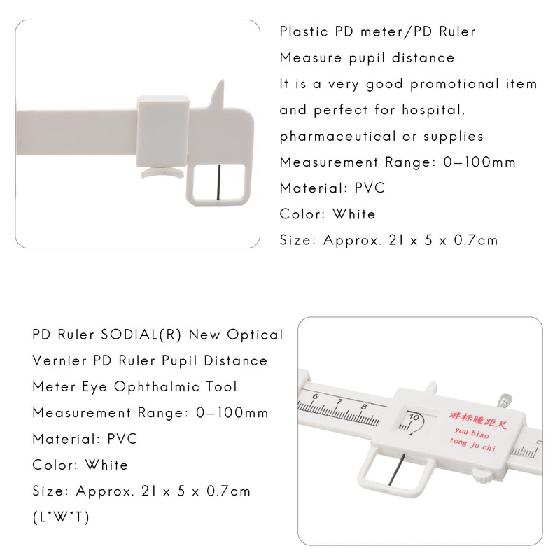NIZEAMI New Optical Vernier PD Ruler Pupil Distance Meter Eye