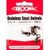 Boone Ball Bearing Black Swivels with SS Rings, Size 4