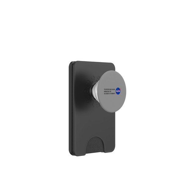 Nasa- To Discover And Expand, blue/black PopSockets PopWallet for MagSafe