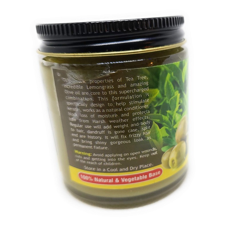 Organic Tea Tree & Olive with lemon Grass 4 oz