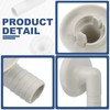 sourcing map 4Pcs Air Conditioner Drain Hose Connector Elbow Fitting