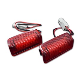 L'Echo LED Red Courtesi Lamp Unit for Toyota / Lexus Courtesi Lamps, Set of 2, Red LED, Genuine Halogen Courtesy Lamp Only