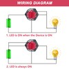 DMWD Horn Push Button Switch 19mm Heavy Duty 20Amp 12V-24V
