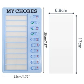 DIY Routine Chore Chart, My Chores Chart Board, Organise Family to-do List, Reusable Checklist Reminder for Planning, Daily Schedule for Kids, Portable Detachable Message Board(3 Pack Colour)
