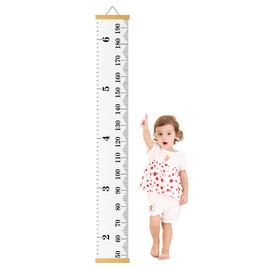 Children's Height Scale, Wall Hanging, Height Measurement, Children's Growth Record, Measuring Range: Approx. 6.6 ft (2 m), Scale, Kindergarten, Children's Room, Interior, Entrance Decoration, Easy to