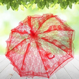 Cosiki Lace Parasol Umbrella, Umbrella Decor, Lace Umbrella Parasol Vintage Wedding Bridal Umbrella Decoration Umbrella Decorations Lace Umbrellas For Tea Party for Wedding, Decoration, Party