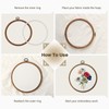 YOFAPA 9 Pcs Embroidery Hoops, Flexible Round Cross Stitch Hoops,